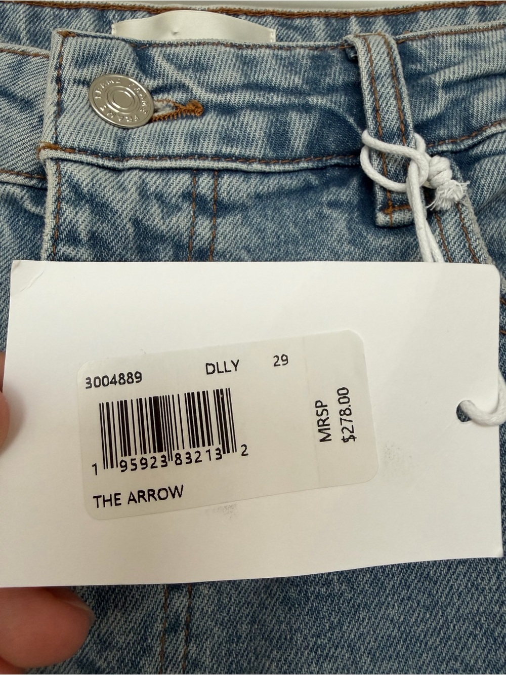 NWT FRAME The Arrow High Rise Bootcut Jeans Dolly Wash Size 29 $278 - Picture 4 of 8